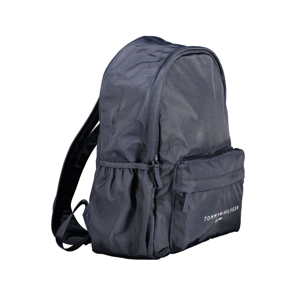 Tommy Hilfiger Blue Polyester Men Backpack | Regal Royce