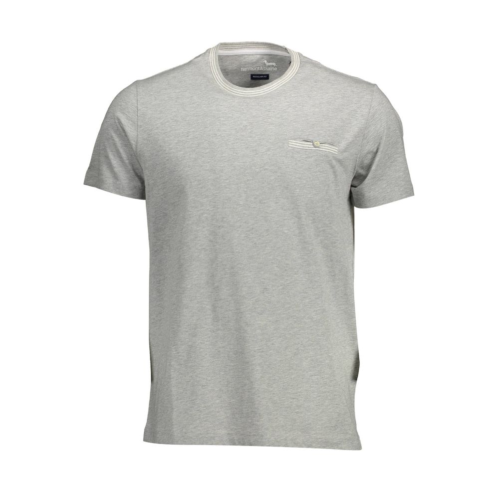 Harmont & Blaine Grigio Cotton Men's T-Shirt | Regal Royce