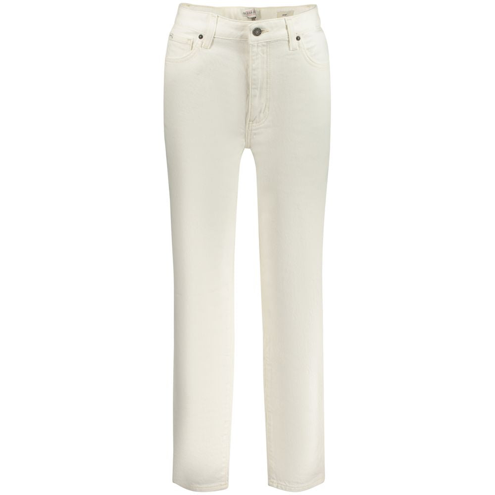 Guess Jeans White Cotton Women's Jeans | Regal Royce