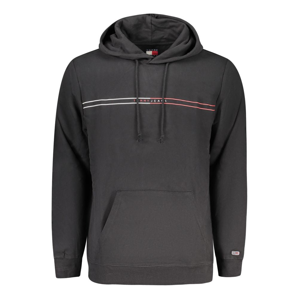 Tommy Hilfiger "Black Cotton Men's Hoodie" | Regal Royce