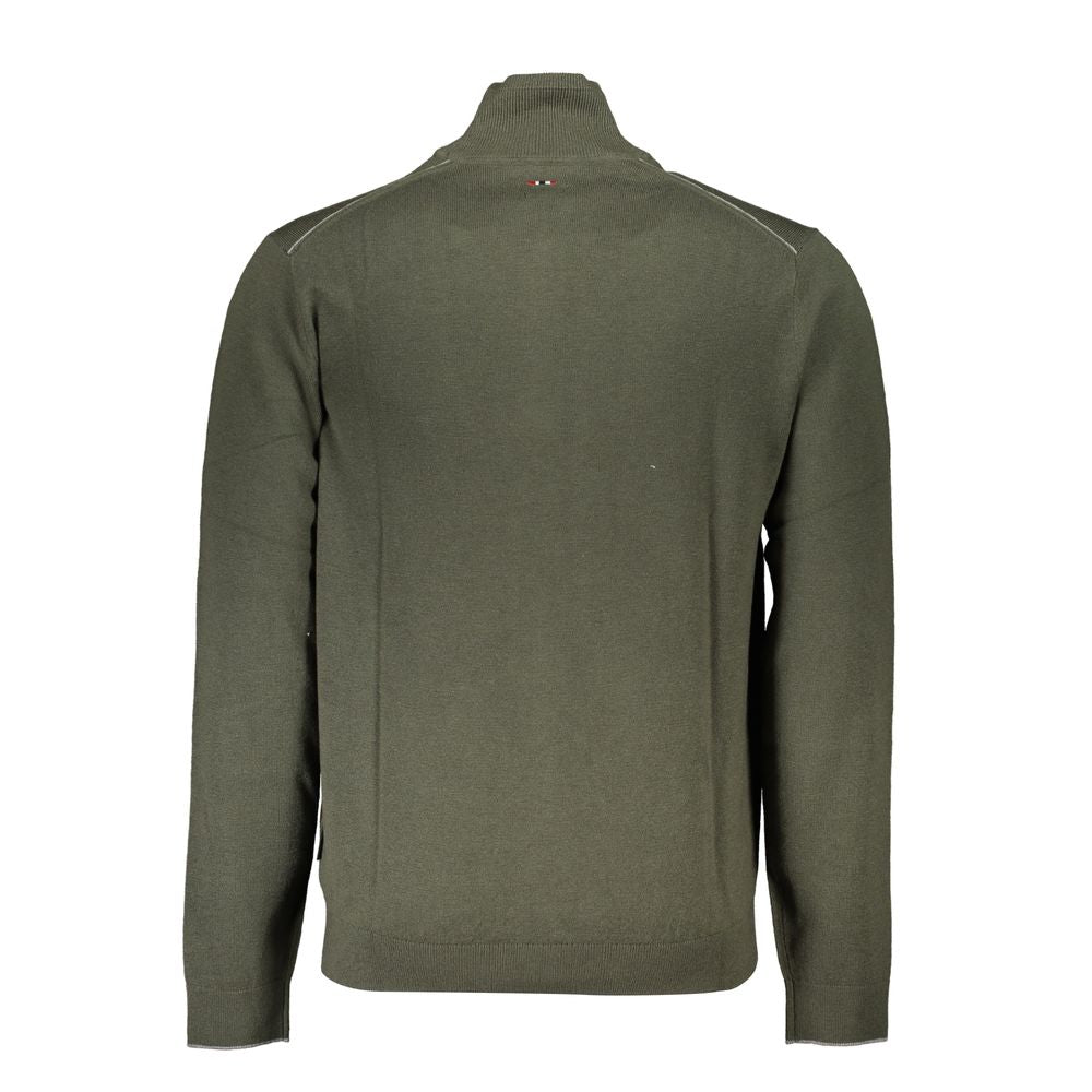 Napapijri Green Fabric Men Sweater | Regal Royce