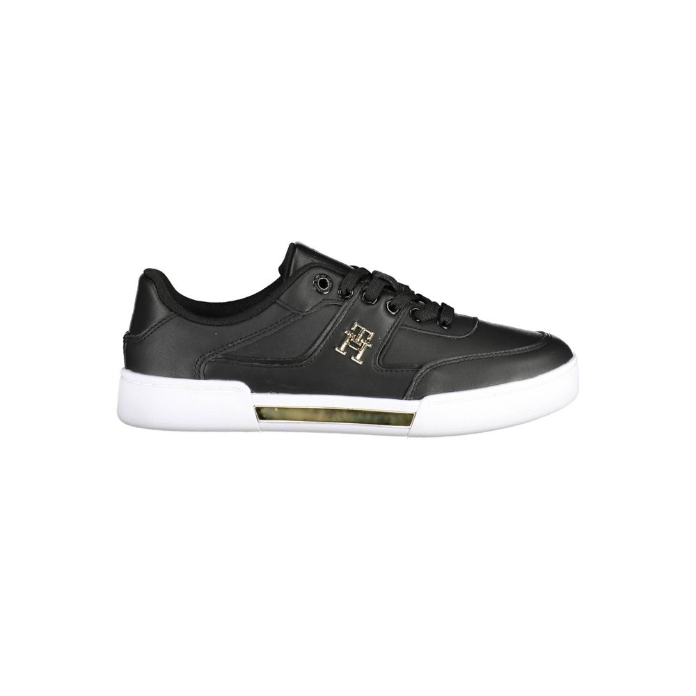 Tommy Hilfiger Black Polyester Women Sneaker | Regal Royce