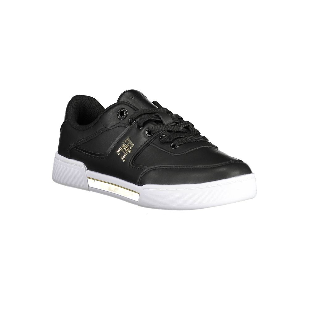Tommy Hilfiger Black Polyester Women Sneaker | Regal Royce