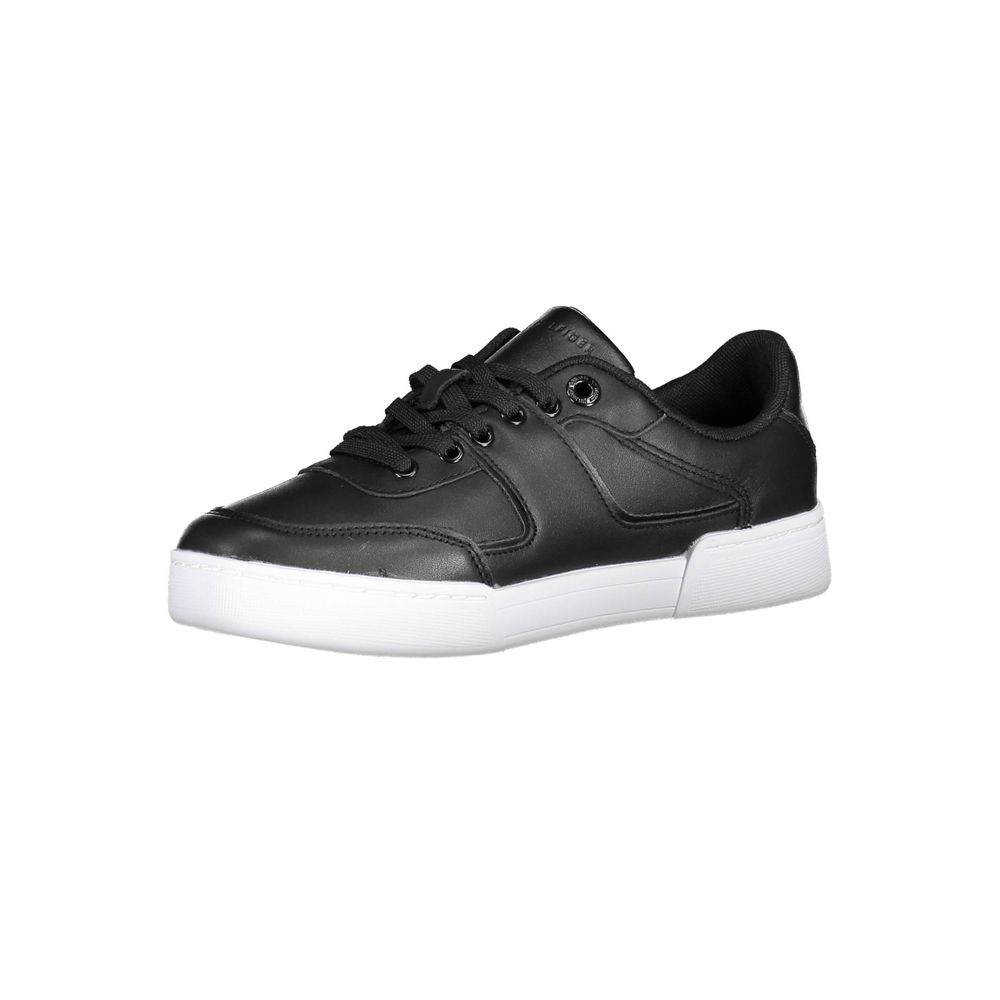 Tommy Hilfiger Black Polyester Women Sneaker | Regal Royce