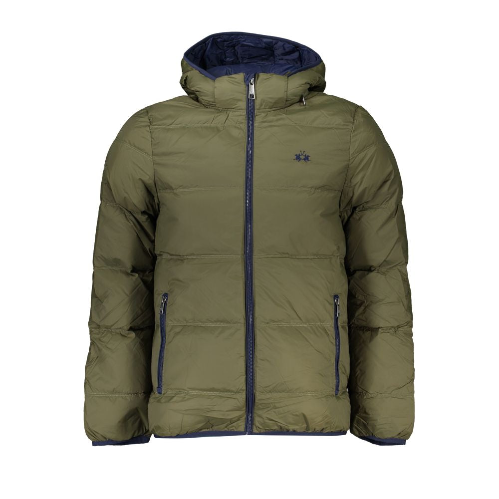 La Martina Verde Poliammide Men Jacket | Regal Royce