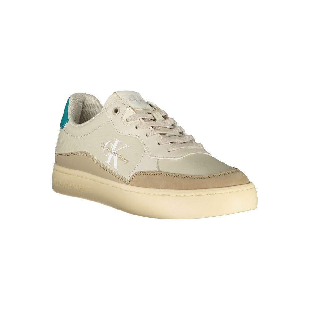 Calvin Klein Beige Polyurethane Men's Sneaker | Regal Royce