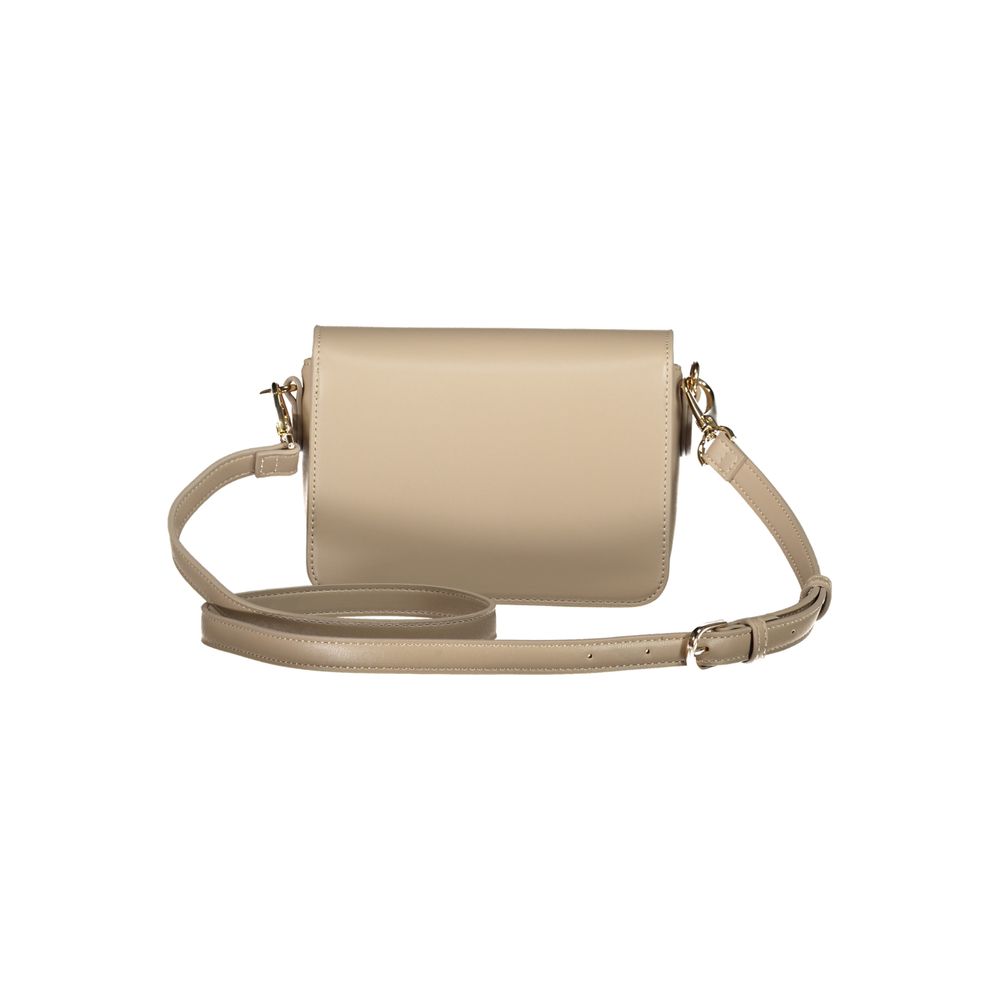 Mario Valentino Beige Polyurethane Women Handbag | Regal Royce