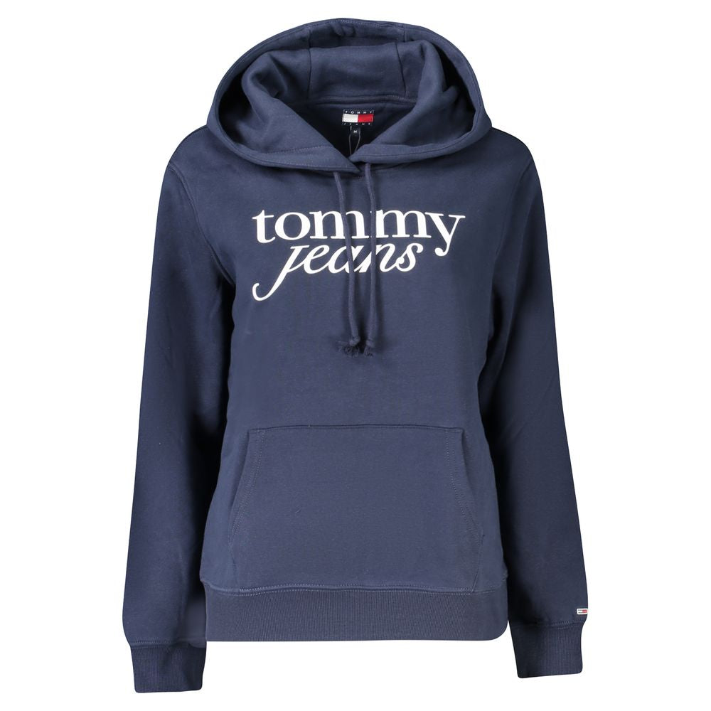 Tommy Hilfiger Blue Cotton Women's Hooded Sweatshirt | Regal Royce