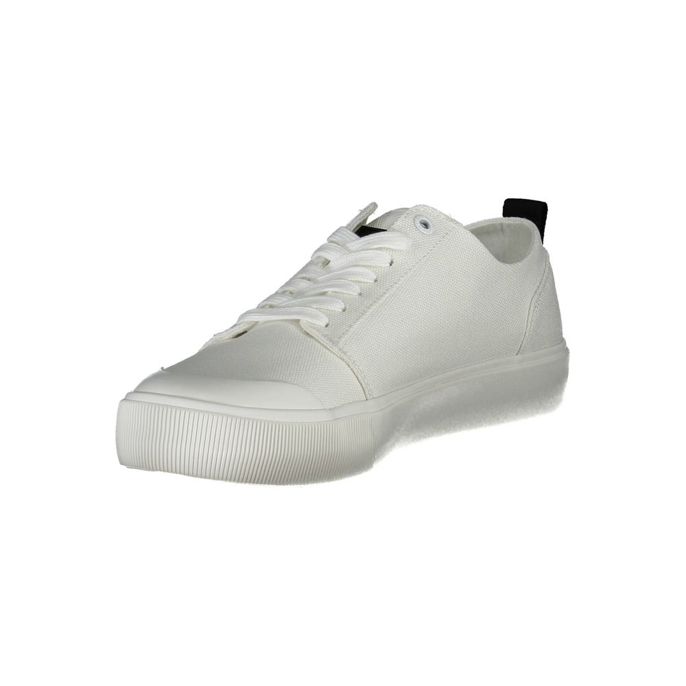 Calvin Klein White Cotton Men Sneaker | Regal Royce