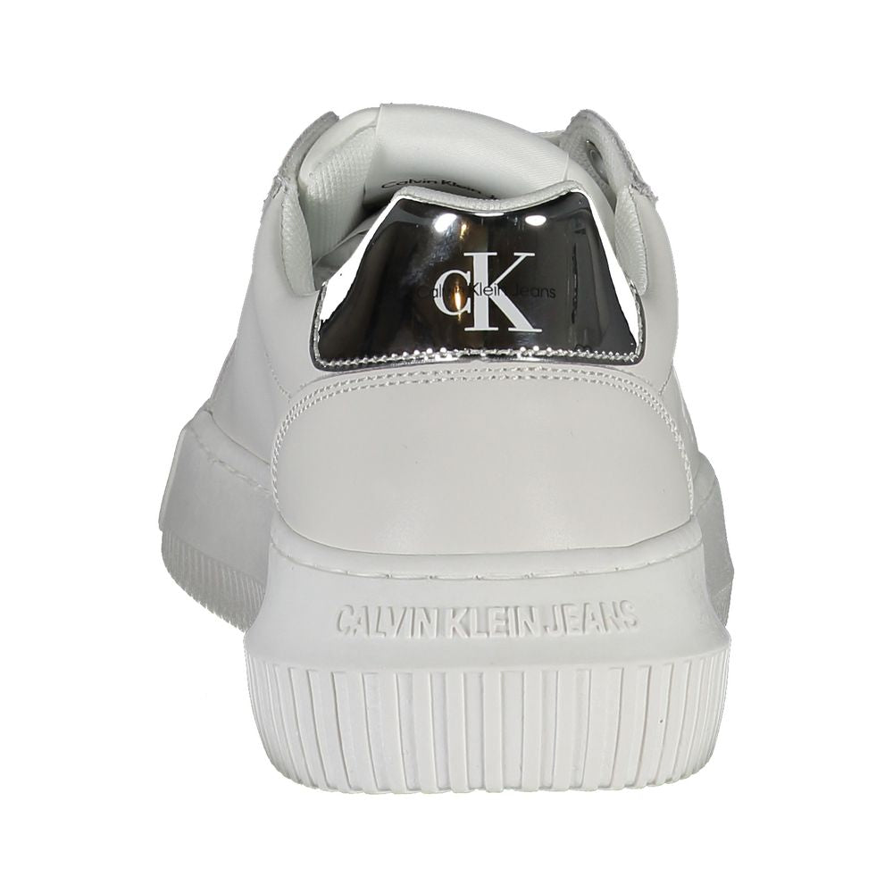Calvin Klein White Leather Women Sneaker | Regal Royce