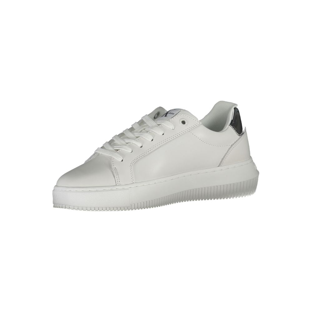 Calvin Klein White Leather Women Sneaker | Regal Royce