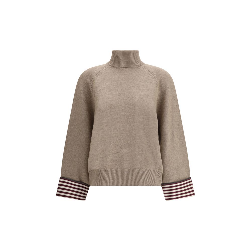 Brunello Cucinelli Beige Cashmere Cashmere Sweater | Regal Royce