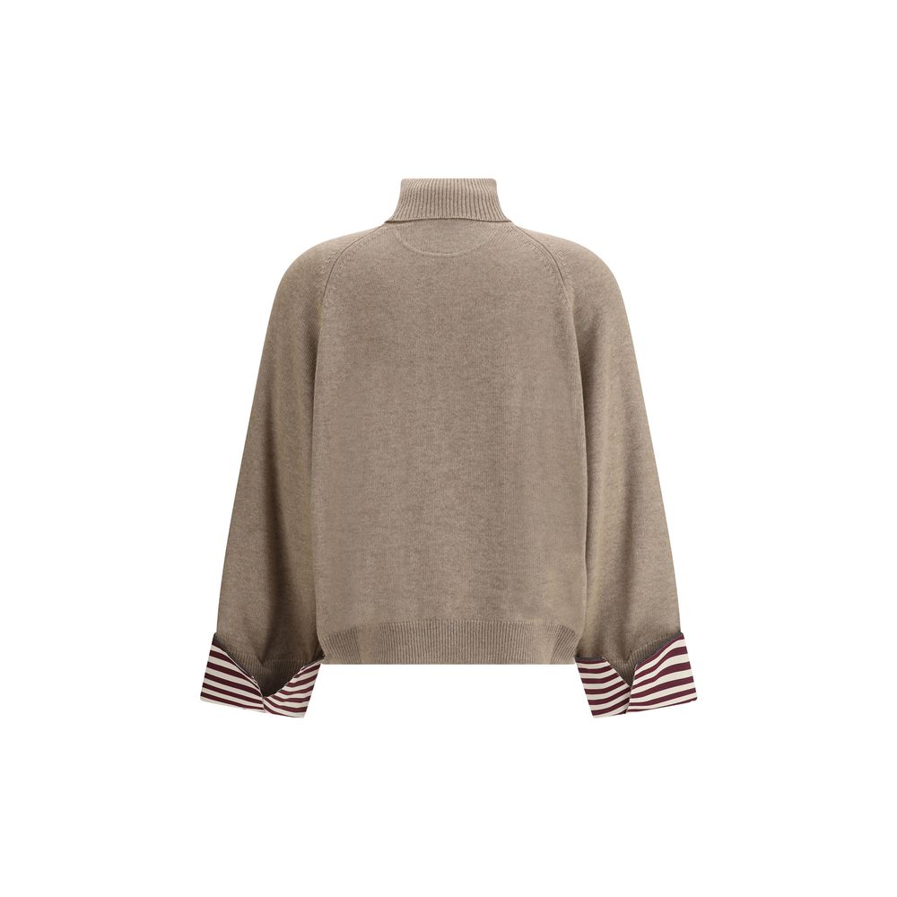 Brunello Cucinelli Beige Cashmere Cashmere Sweater | Regal Royce