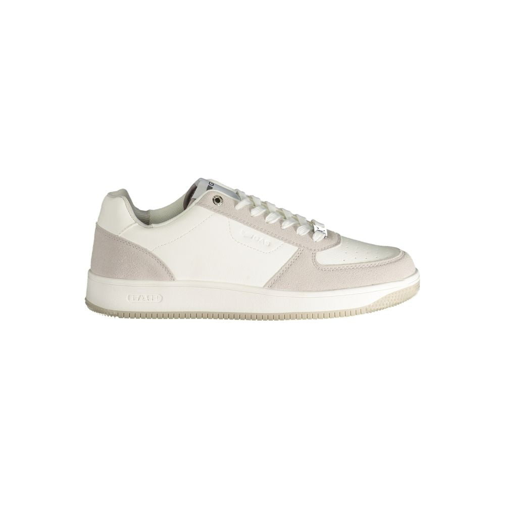 Gas White Polyester Men Sneaker | Regal Royce