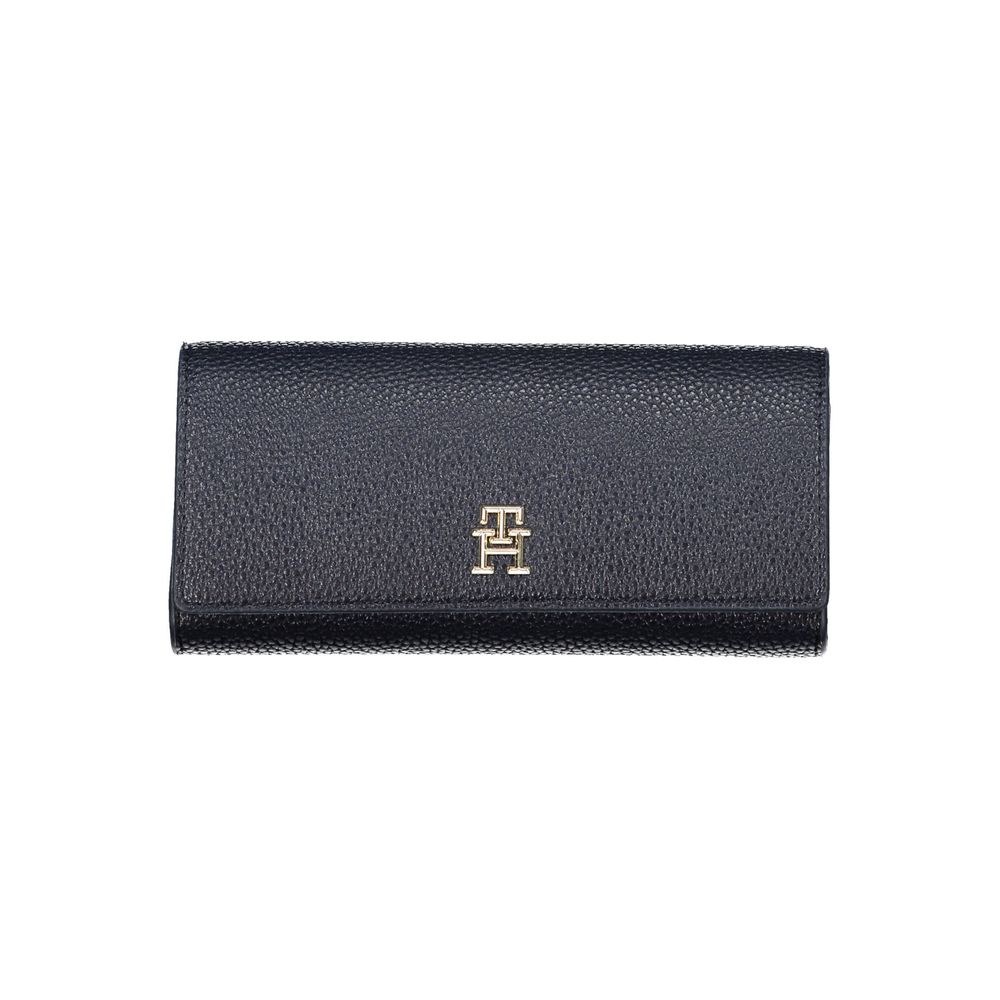 Tommy Hilfiger Blue Polyurethane Women Wallet | Regal Royce
