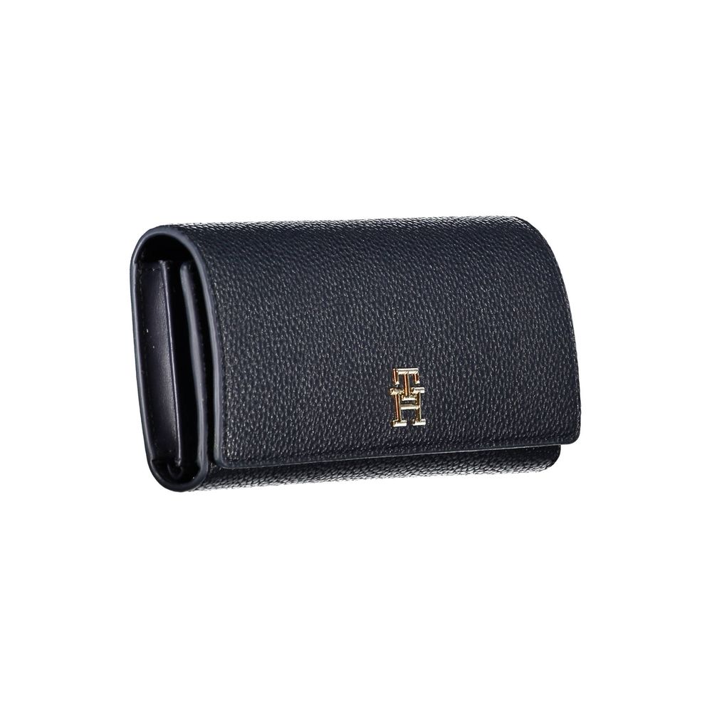 Tommy Hilfiger Blue Polyurethane Women Wallet | Regal Royce