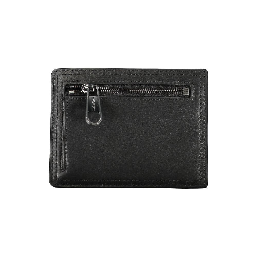 Calvin Klein Sleek Black Leather Coin Purse with Card Holder | Regal Royce