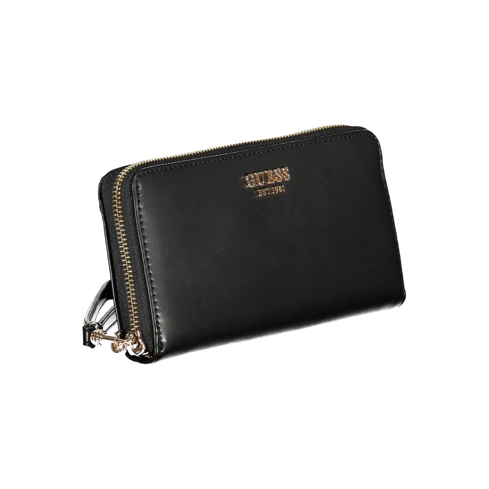 Guess Jeans Nero Polyurethane Women Wallet | Regal Royce