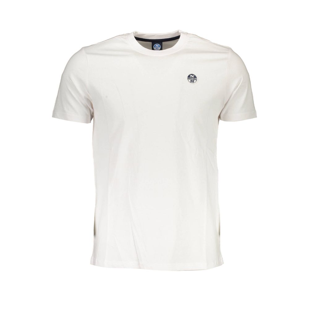 North Sails Bianco Cotton Men T-Shirt | Regal Royce