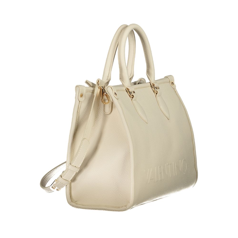Mario Valentino Beige Polyurethane Women's Bag | Regal Royce