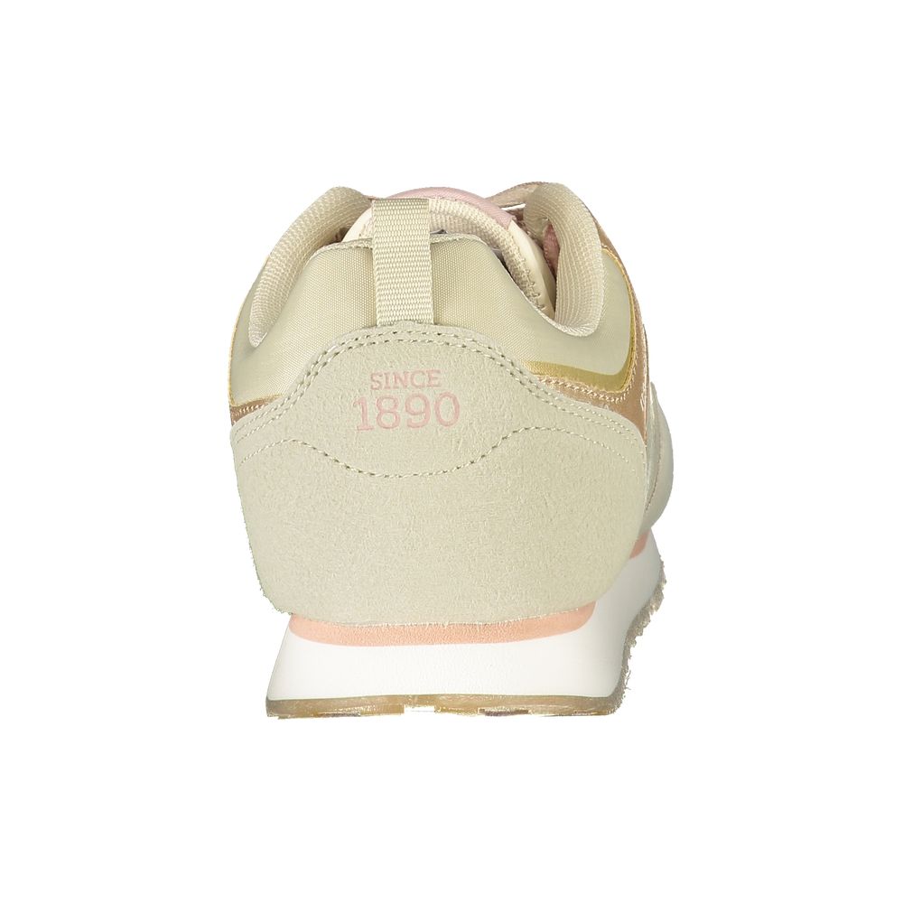 U.S. POLO ASSN. Beige Polyurethane Women Sneaker | Regal Royce