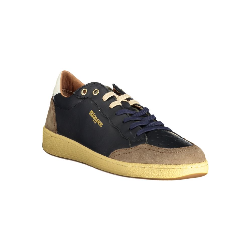 Blauer Marrone Leather Men Sneaker | Regal Royce