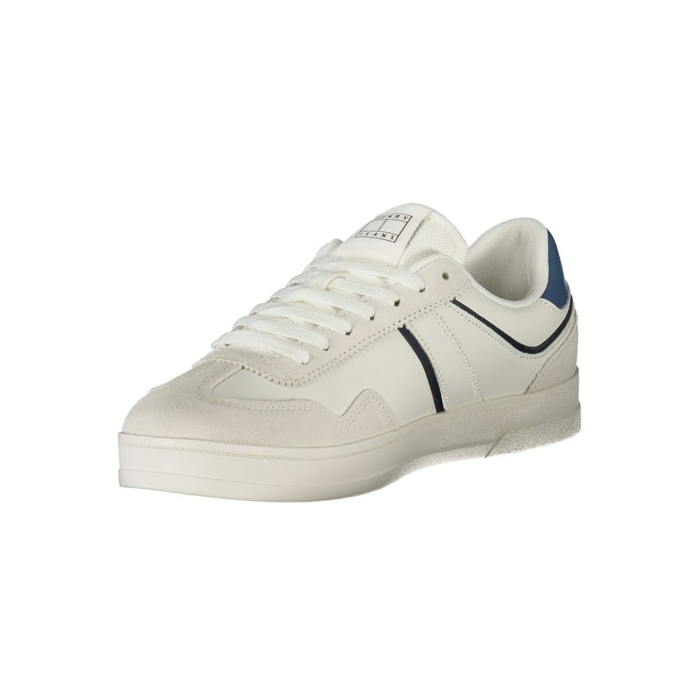 Tommy Hilfiger White Polyurethane Men's Sneaker | Regal Royce