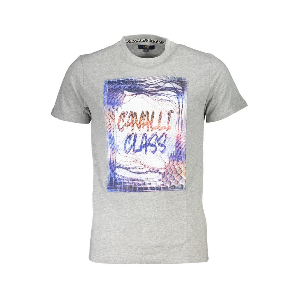 Cavalli Class Brown Cotton Men T-Shirt | Regal Royce