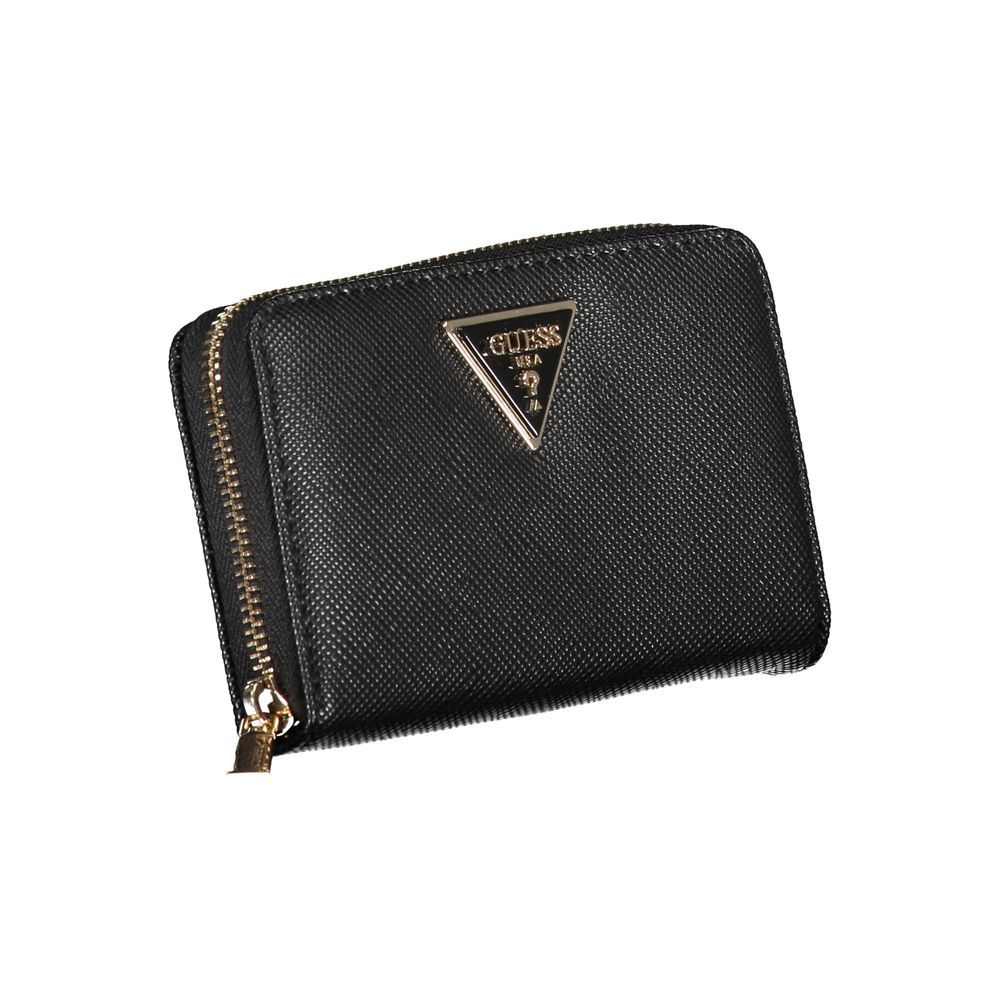Guess Jeans Chic Black Multi-Compartment Wallet | Regal Royce