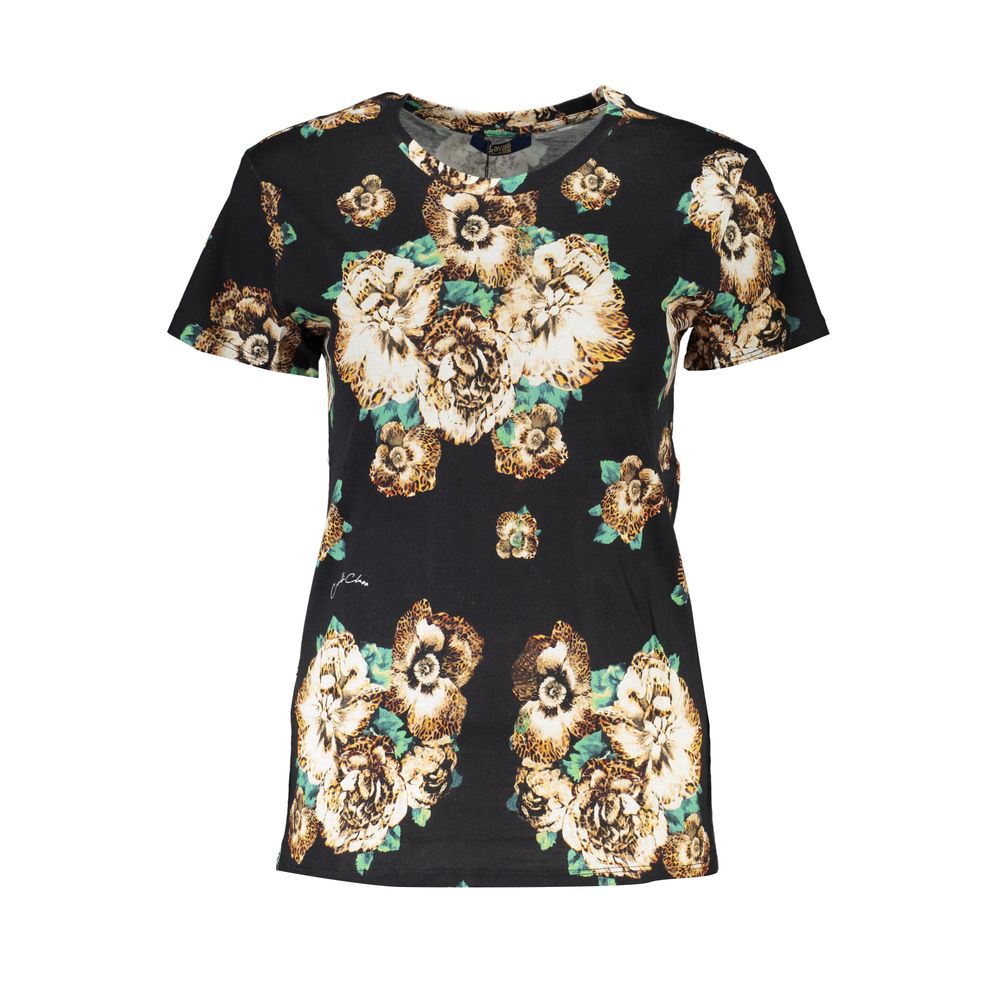 Cavalli Class Black Cotton Women's T-Shirt | Regal Royce