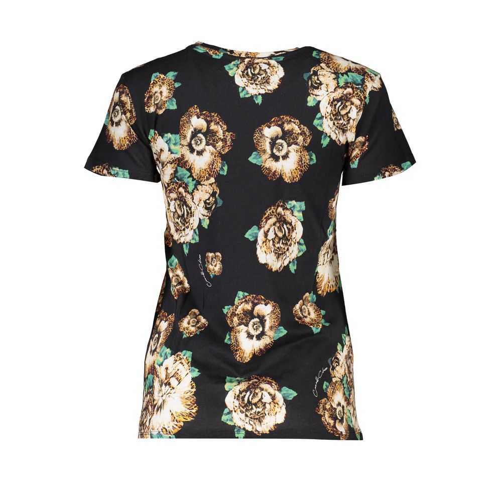 Cavalli Class Black Cotton Women's T-Shirt | Regal Royce