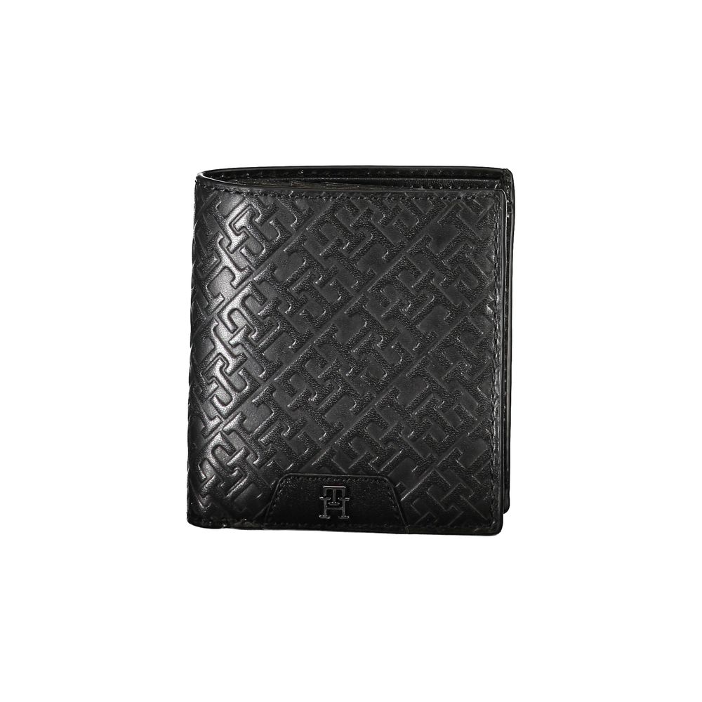 Tommy Hilfiger Sleek Black Leather Dual-Compartment Wallet | Regal Royce
