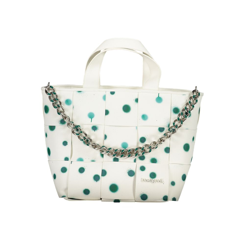 Desigual Bianco Poliuretano Women Handbag | Regal Royce