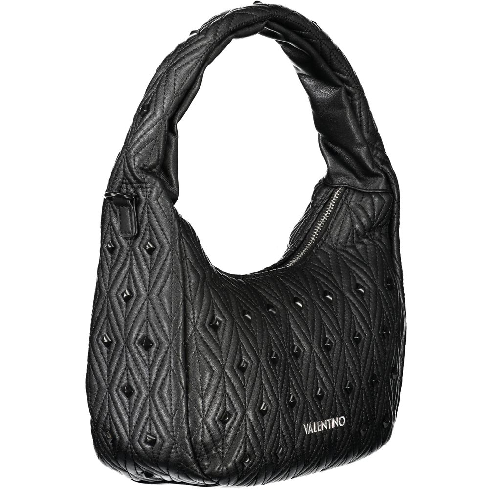 Mario Valentino Black Polyurethane Women's Bag | Regal Royce