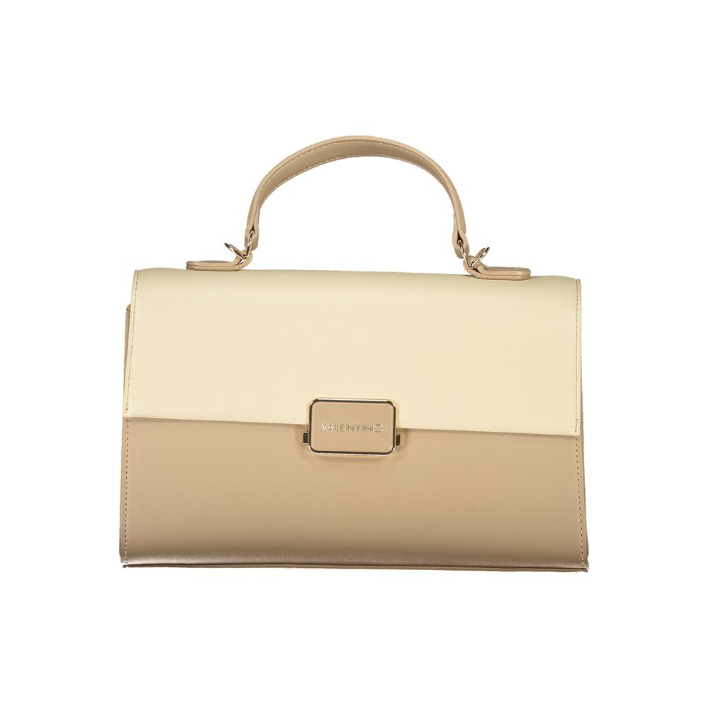 Mario Valentino Beige Polyurethane Women's Bag | Regal Royce