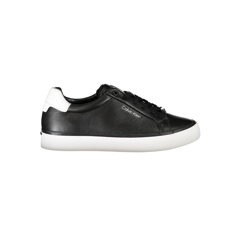 Calvin Klein Black Leather Women Sneaker | Regal Royce