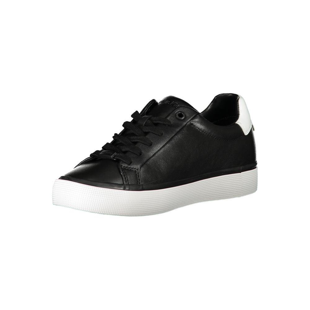 Calvin Klein Black Leather Women Sneaker | Regal Royce