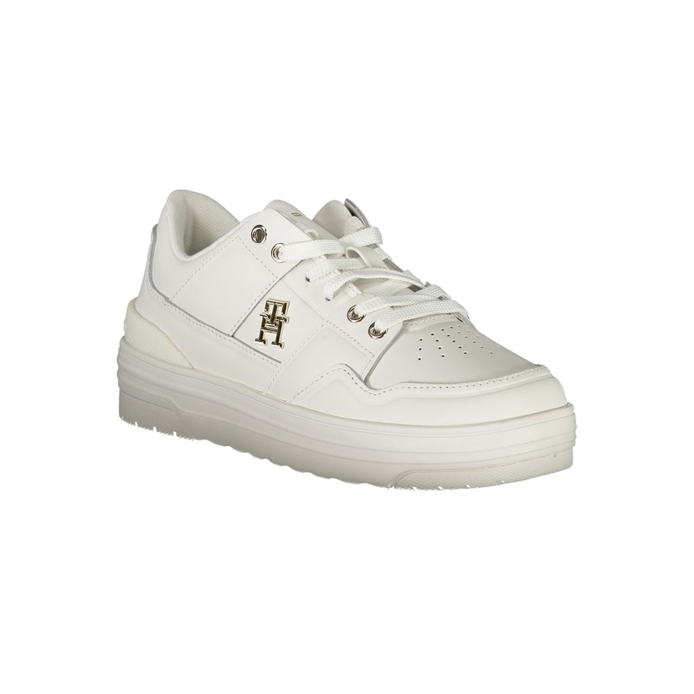 Tommy Hilfiger White Leather Women Sneaker | Regal Royce