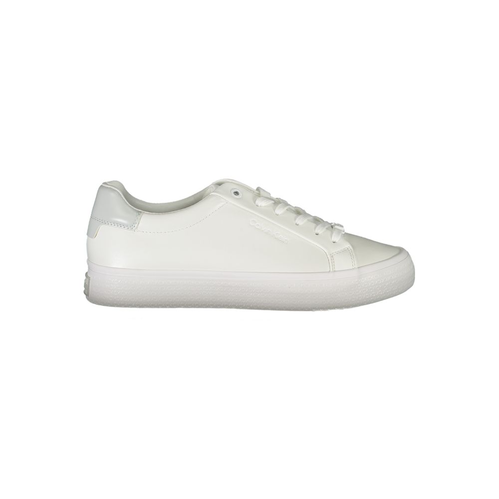 Calvin Klein Bianco Pelle Women Sneaker | Regal Royce
