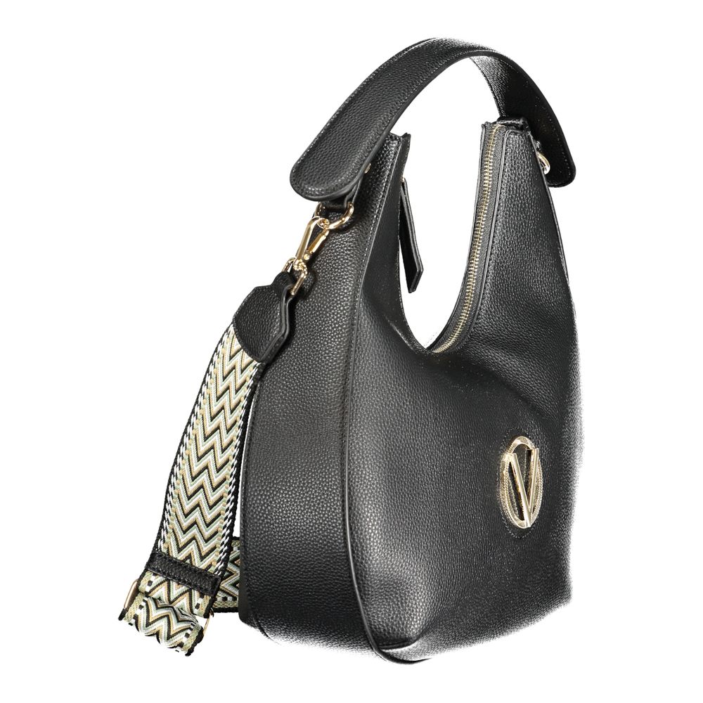 Mario Valentino Black Polyurethane Women Shoulder Bag | Regal Royce