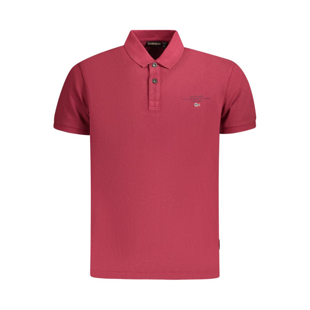 Napapijri Rosso Cotton Mens Polo | Regal Royce
