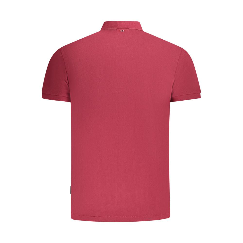 Napapijri Rosso Cotton Mens Polo | Regal Royce