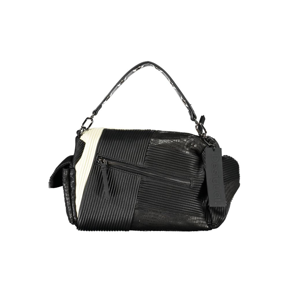 Desigual Nero Polyurethane Women Handbag | Regal Royce