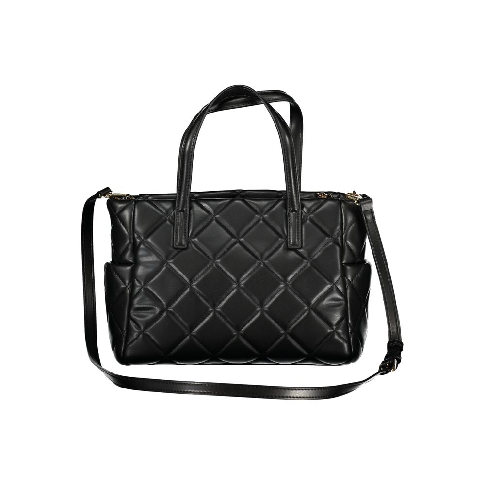 Mario Valentino Black Polyurethane Women's Bag | Regal Royce