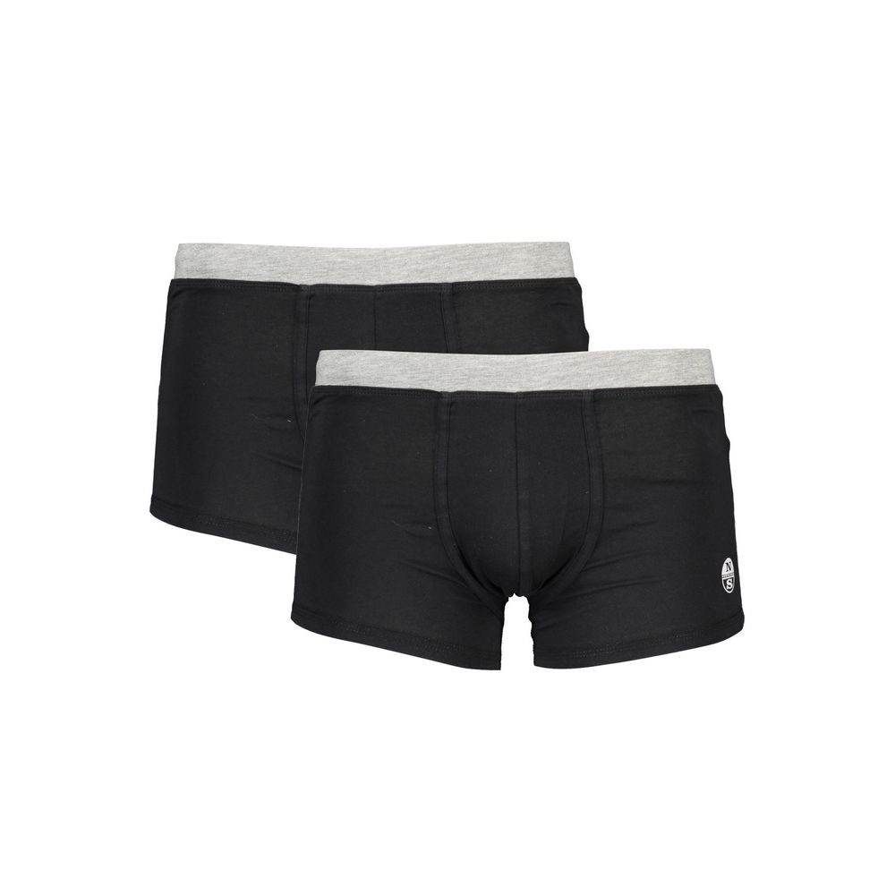North Sails Black Cotton Men's Boxer Short | Regal Royce