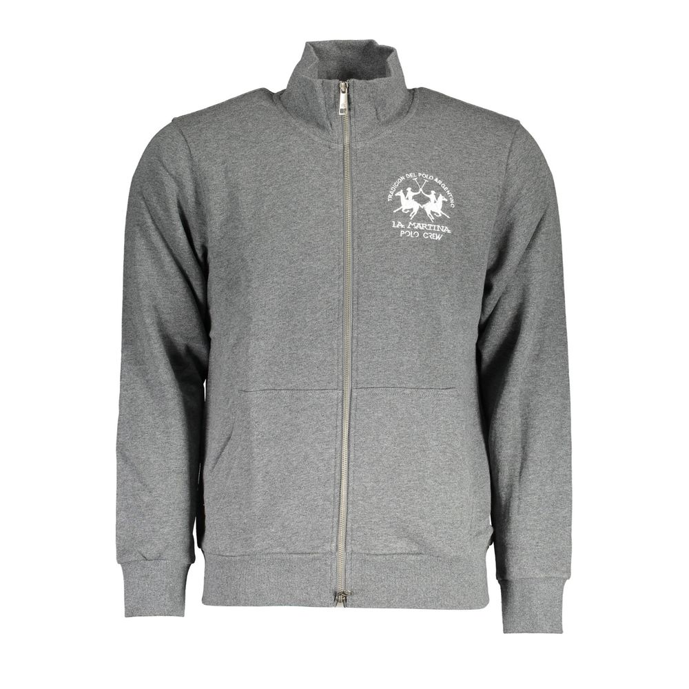 La Martina Grigio Cotton Mens Sweatshirt | Regal Royce