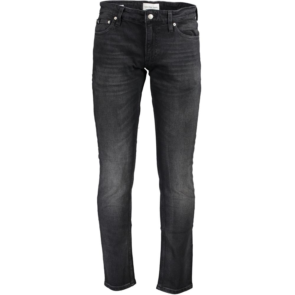Calvin Klein Black Cotton Men's Slim-Fit Jeans | Regal Royce