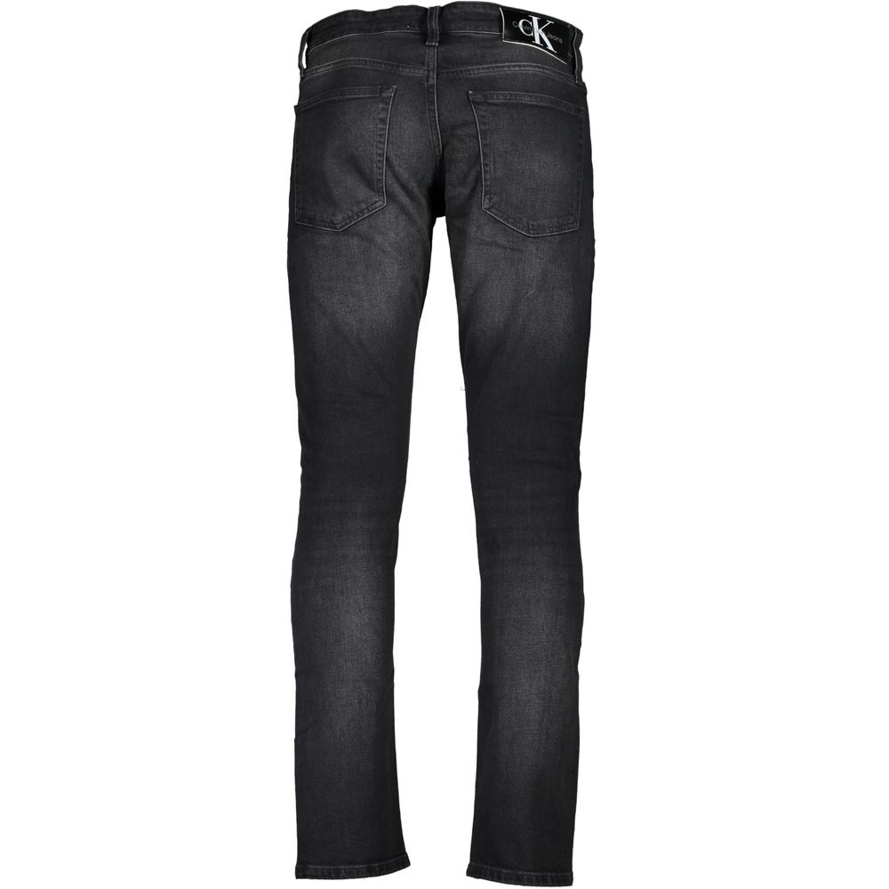 Calvin Klein Black Cotton Men's Slim-Fit Jeans | Regal Royce