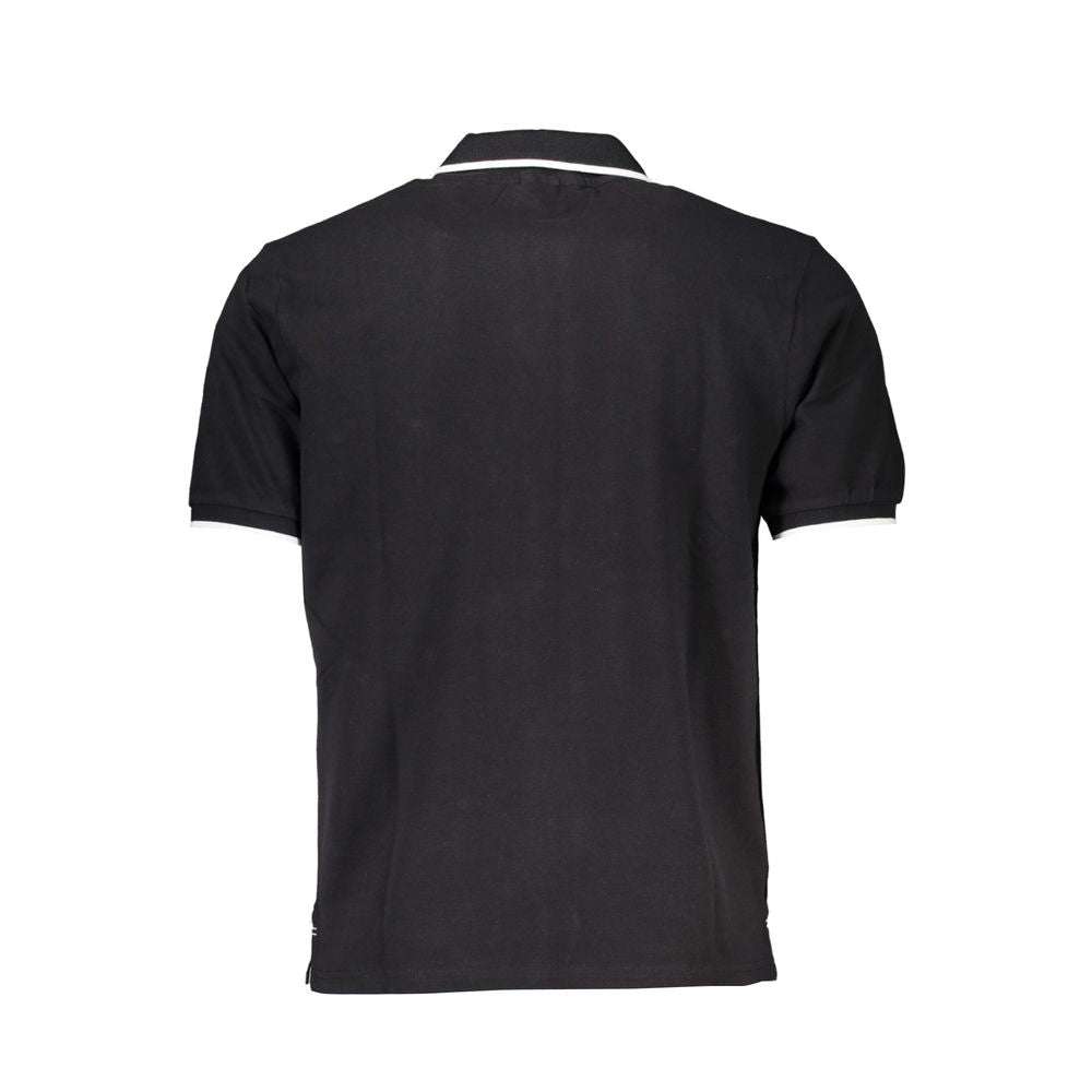 North Sails Black Cotton Men Polo Shirt | Regal Royce