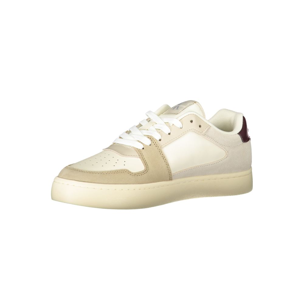 Calvin Klein Beige Polyurethane Men Sneaker | Regal Royce